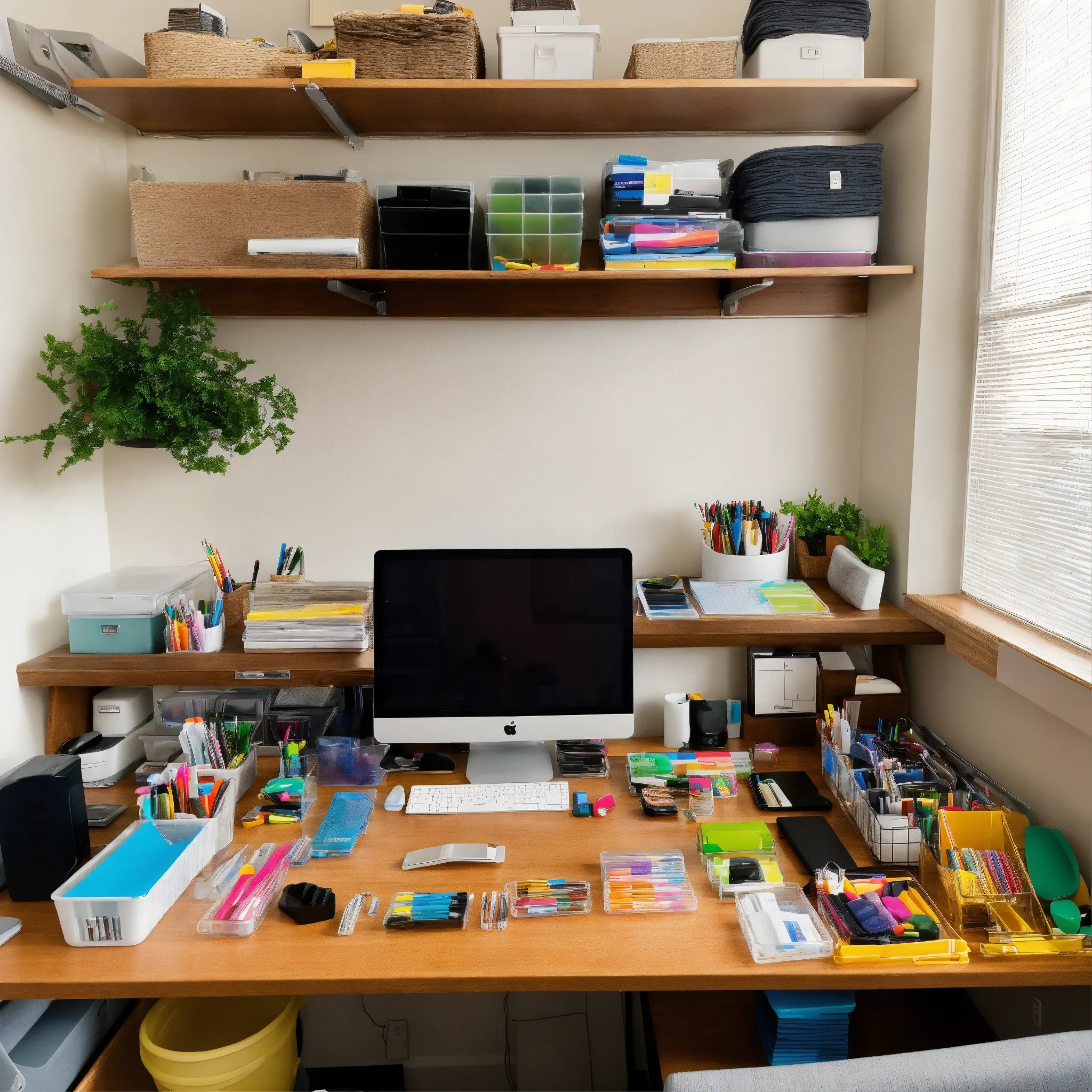Cable management system for desk